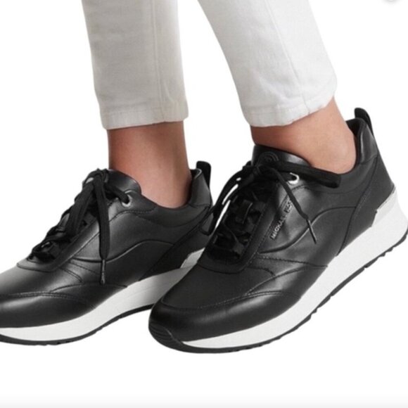 Michael Kors Allie Strider Leather  Low-top Women's Sneakers #184 - Picture 1 of 12